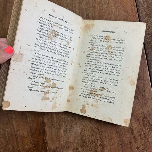 1902‎ Lavender & Old Lace By Myrtle Reed Edwardian Book WELL LOVED - Picture 13 of 15